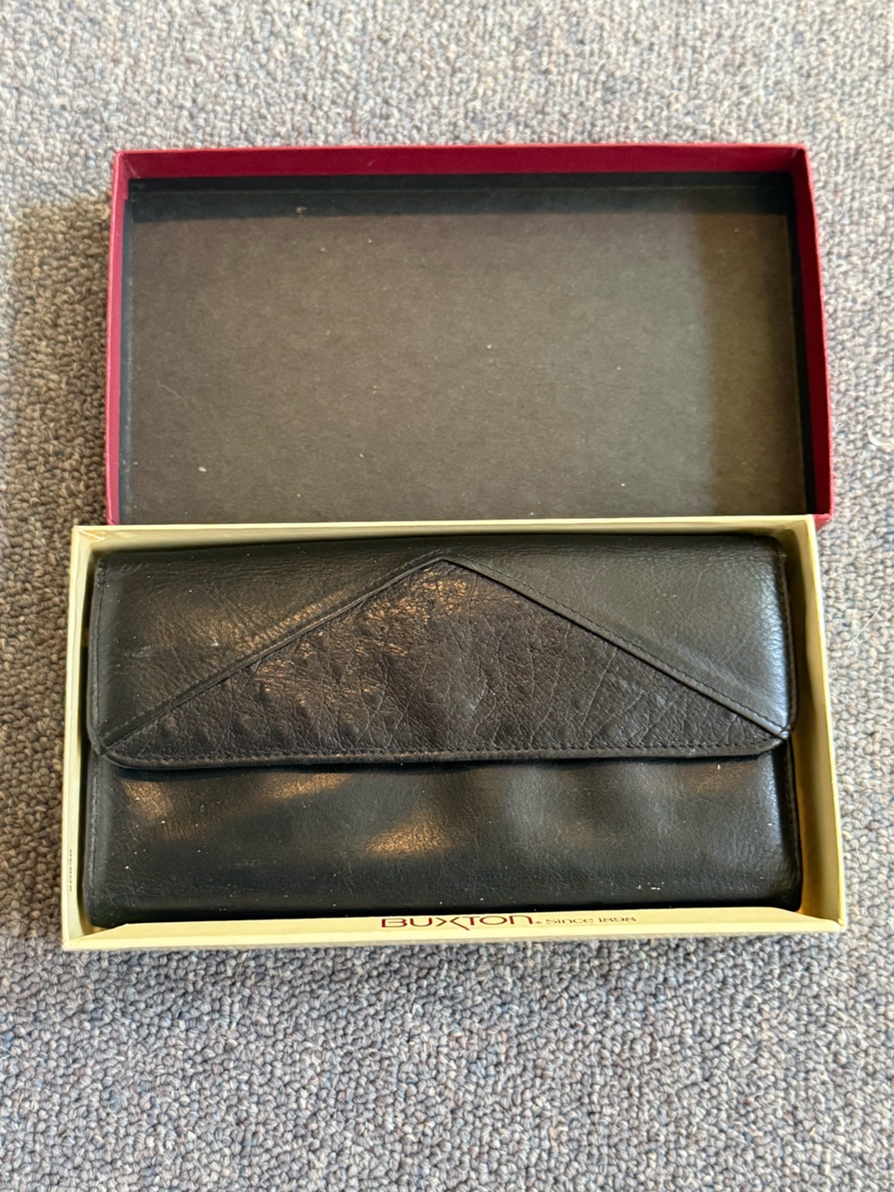 Black Buxton Leather Wallet